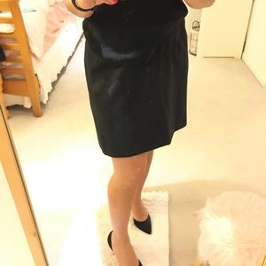 Dark charcoal wool skirt